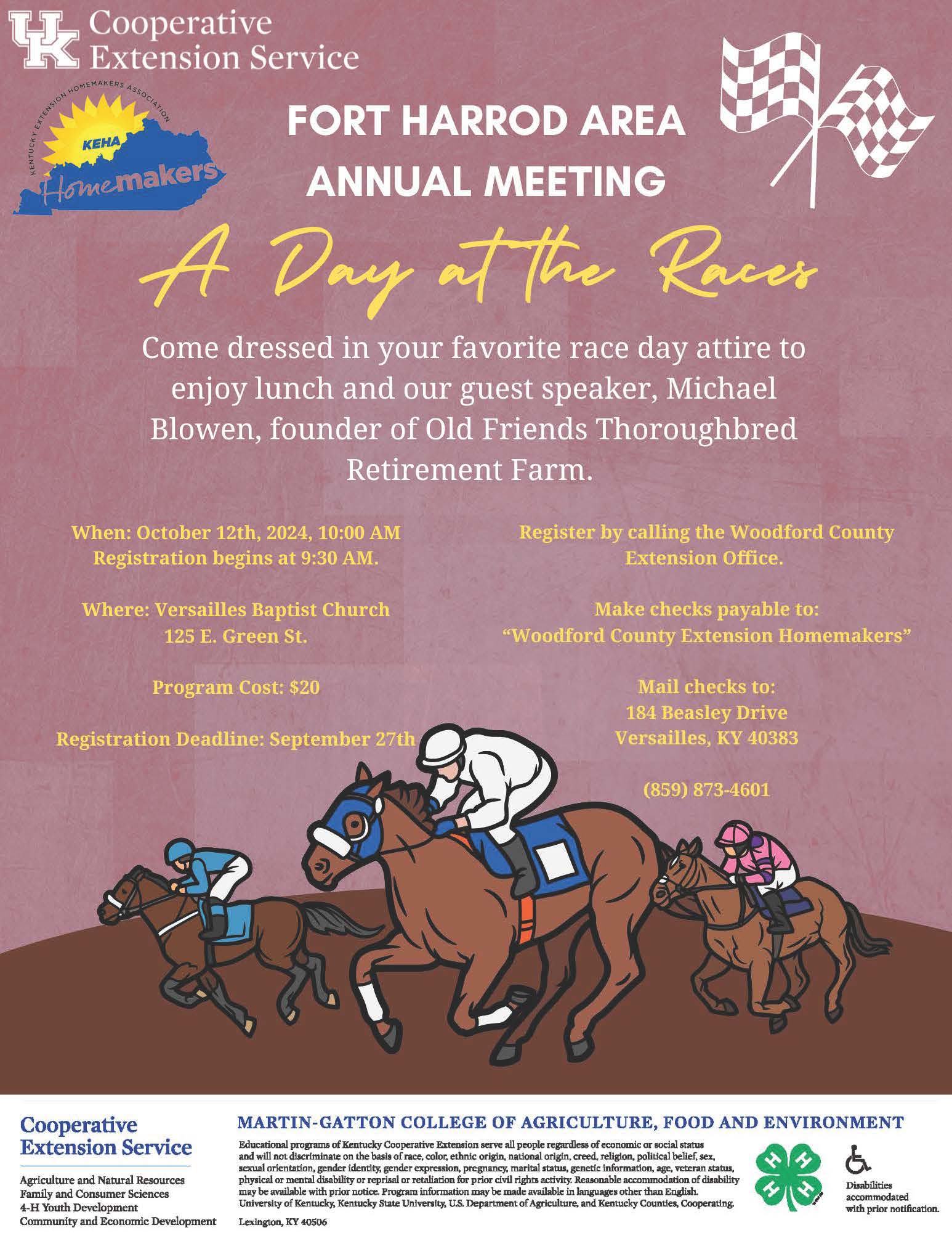  a day at the races flyer