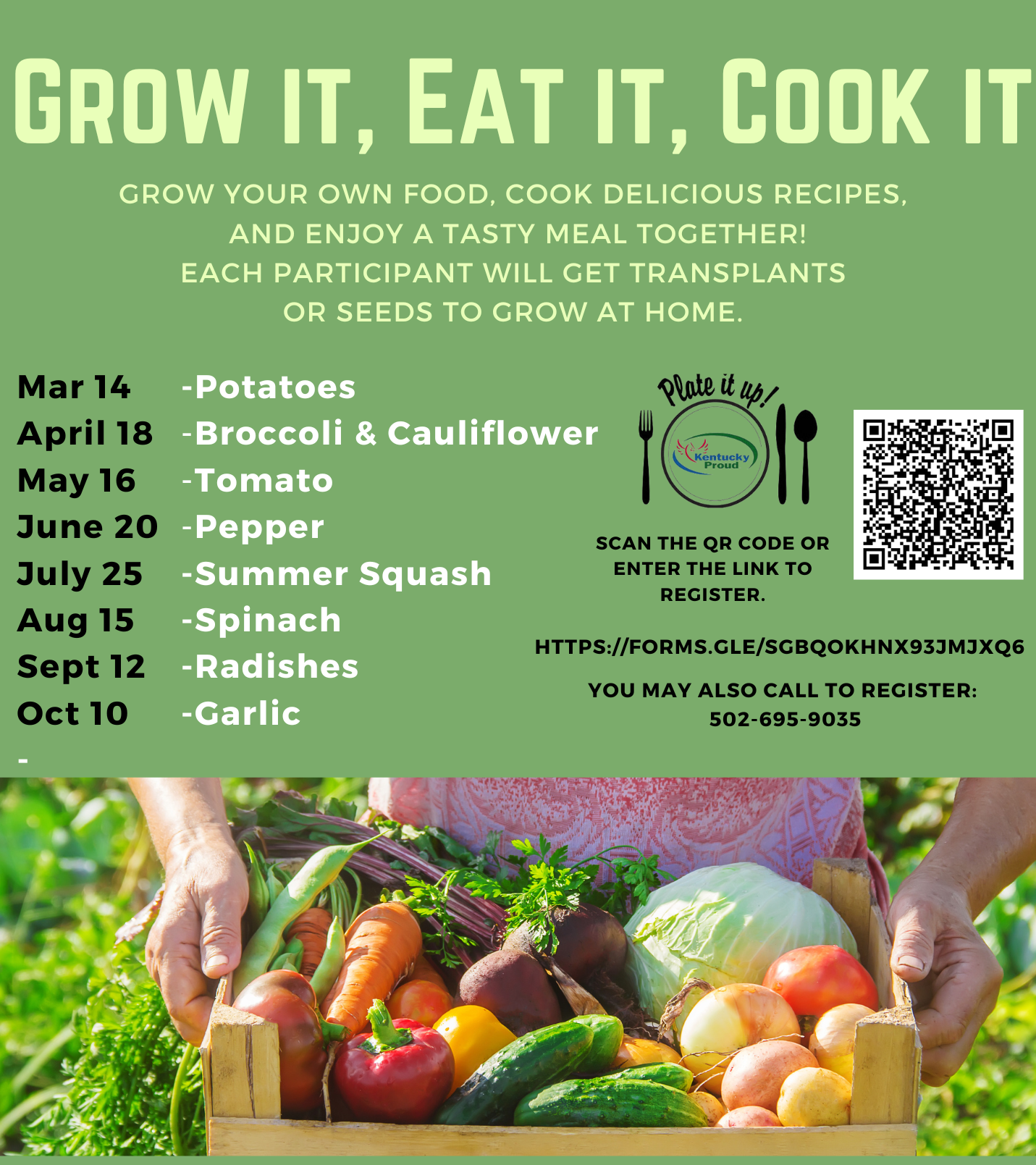 Grow it, Eat it, Cook it flyer