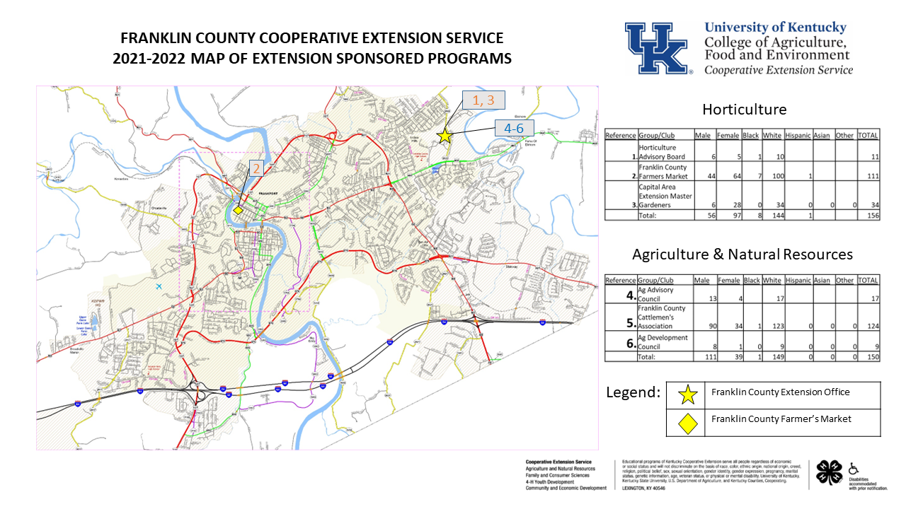 map with locations/demographics