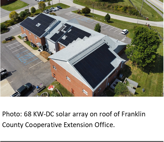 Solar array on roof image