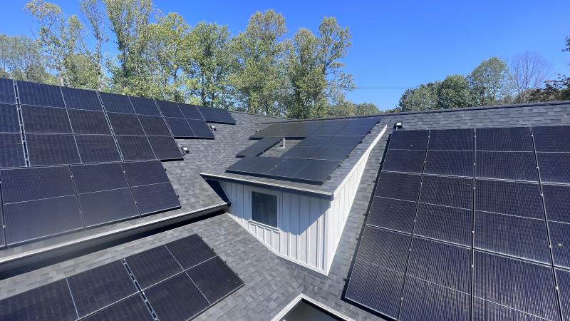 Demonstration of solar panels